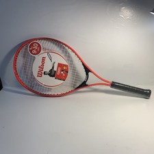 NEW Wilson Federer Tennis Racket Red Black 25" Youth 9-10 3 7/8" grip