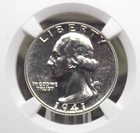 1941 Proof Washington SILVER Quarter 25c NGC PF66 #026 Gem Proof ECC&C, Inc.