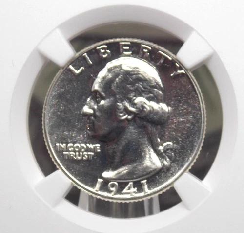 1941 Proof Washington SILVER Quarter 25c NGC PF66 #026 Gem Proof ECC&C, Inc.