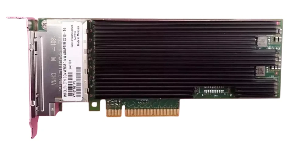 Intel X710-T4 Quad Port 10GbE RJ45 Converged Network Adapter CNA X710T4G1P5 - Image 4 of 4