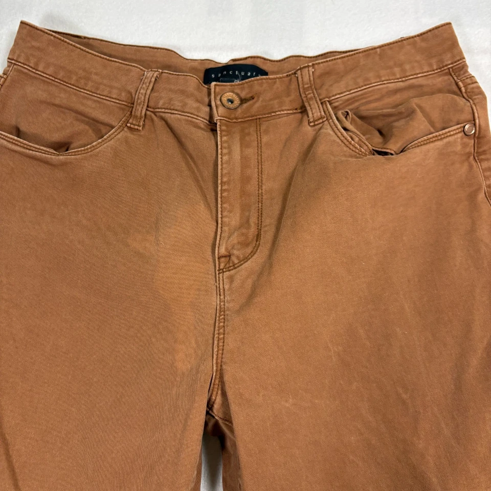 Sanctuary 女式工装裤 29 码棕色实用直筒 Y2K 街头服饰 — 第 3/4 张图片