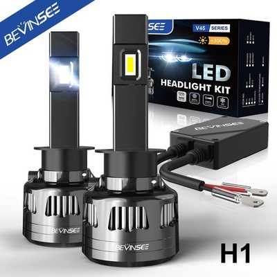 2x H1 LED Headlight Bulbs 120W 6000K For Honda CR-V 2005 2006 Bright High or Low