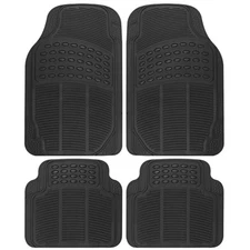 Custom Trimmable 4-Piece Car Floor Mats - All-Weather Protection & Safety