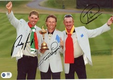 PGA GOLF Multi Signed 12x8 Photo ACG CERTIFIED AG07104