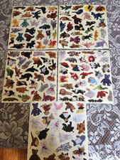 lot of 136 official Rare Ty beanie babies strickers