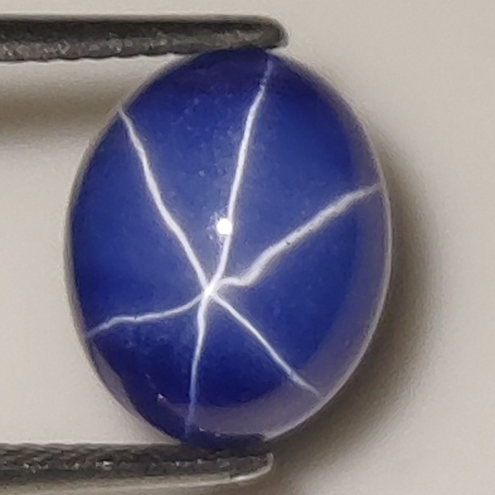 Natural Certified Ceylon 6 Rays STAR Blue Sapphire 8x10 MM Oval Loose Gemstone