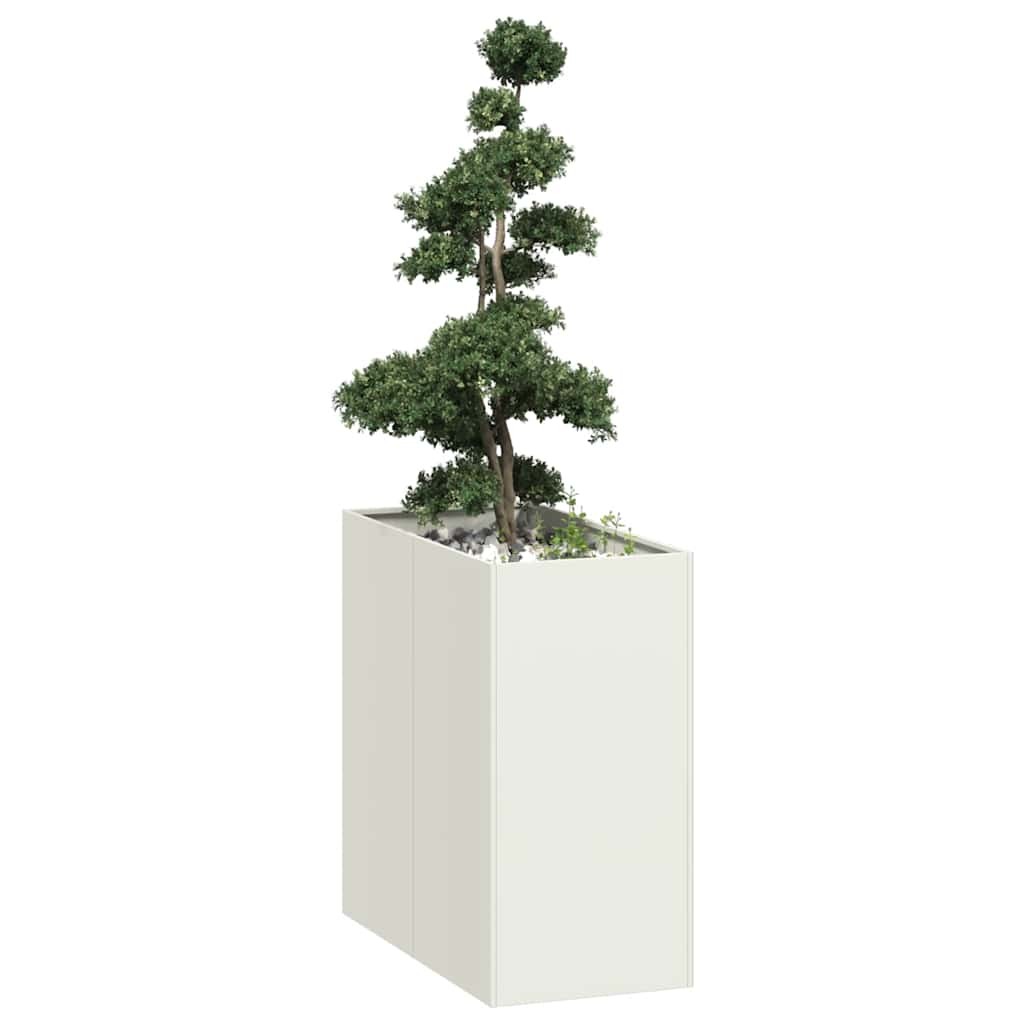 Offerta Fioriera Bianca 40x80x80 cm in Acciaio vidaXL - Qualità Prezzo