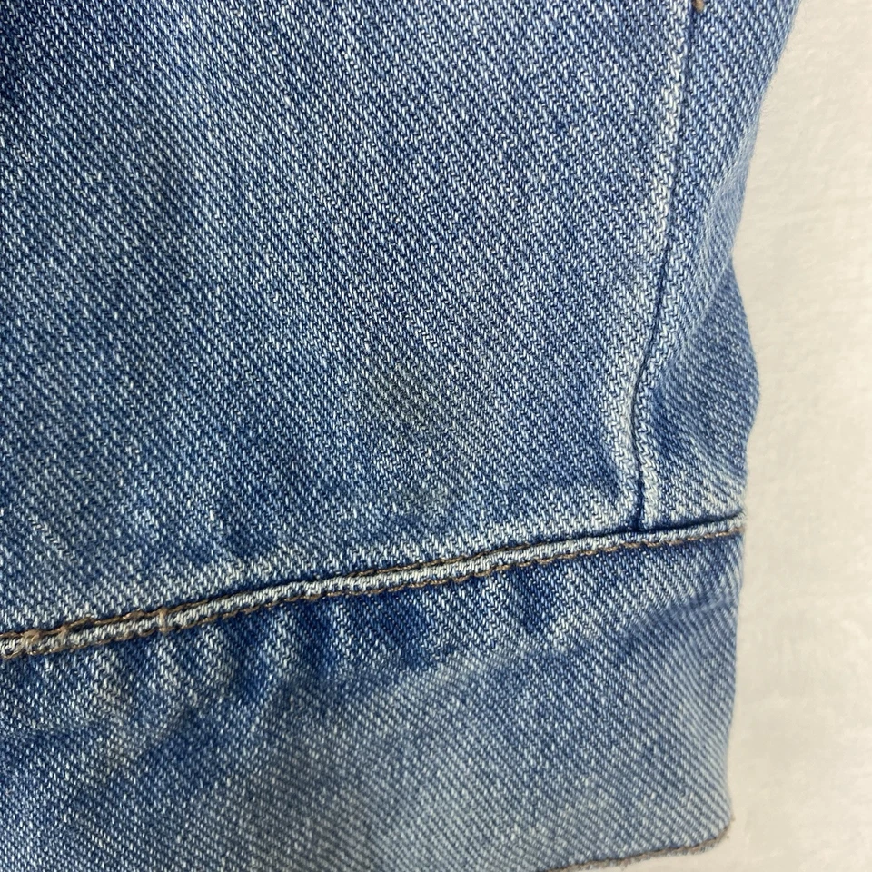 Chaqueta vaquera WilliamRast Trucker para mujer talla 3X azul floral bordada rara Foto 4 de 4