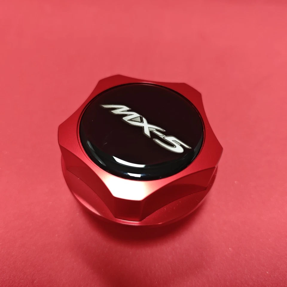 RED BILLET ENGINE OIL FILLER CAP for MAZDA MX5 MX-5 MIATA SPORT NC ND 2.0 1.5 RF - Image 4 of 4