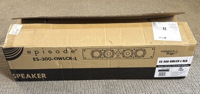 Genuine Episode ES-300-OWLCR-L-BLK 23  On Wall LCR Speaker 90 Watt RMS NIB