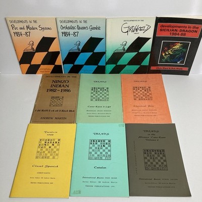Lot of 10 Vintage Chess Pamphlets Booklets Developments/Trends 1986-1994