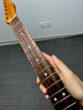 Stainless Rosewood 22Fret satin DIY Roasting flame maple electric guitar neck