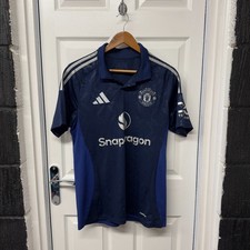 Adidas Manchester United Polo Shirt Size M, Slim Fit | Football Top Kit Man Utd