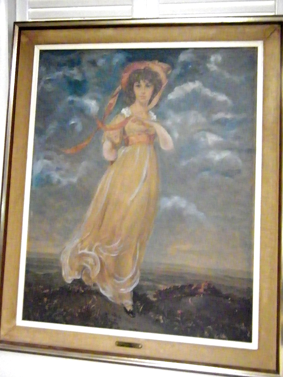 Pinkie After Lawrence 29 X 35 Inch Turner Wood Frame Vintage