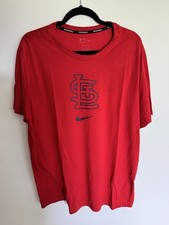 NWT Nike St. Louis Cardinals Baseball Team Red T- Shirt Size XL Dri-Fit