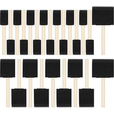 24 Pack Foam Paint Brushes Set - 1 2 3 Inch Sponges for Crafts, Stain, DIY