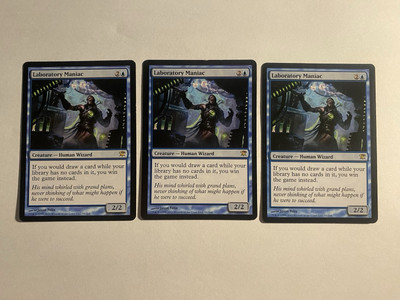 3X Played MTG Magic The Gathering Laboratory Maniac Innistrad Rare Card