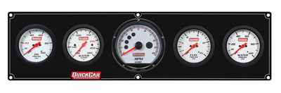 QUICKCAR RACING PRODUCTS Extreme 4-1 Panel w/Tach OP/WT/FP15/VT Black- 61-7356