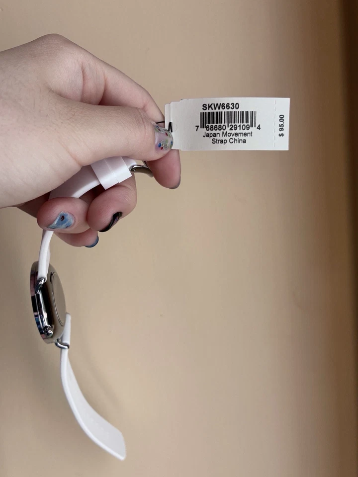 Женские часы Skagen с белым циферблатом из нержавеющей стали (модель снята с производства) - Изображение 4 из 4