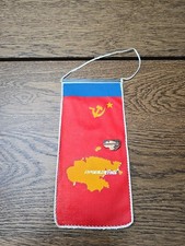Soviet Union Russian Flag Provideniya Map Banner Pennant Pin Vtg Hammer Sickle