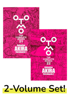 Katsuhiro Otomo Complete Works 21&22 AKIRA Animation Storyboards Vol.1&2 Set JP