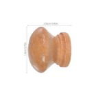Round Brown Wooden Cabinet Knobs, Polished Traditional Single Hole 10 Pack — photo 2
