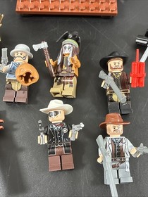LEGO The Lone Ranger 79109 Colby City Showdown Set Bank And Mini Figures Only