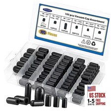 105 Pieces Vacuum Cap Assortment Kit, Dropper ID 3/8'' 5/16'' 1/4'' 7/32''