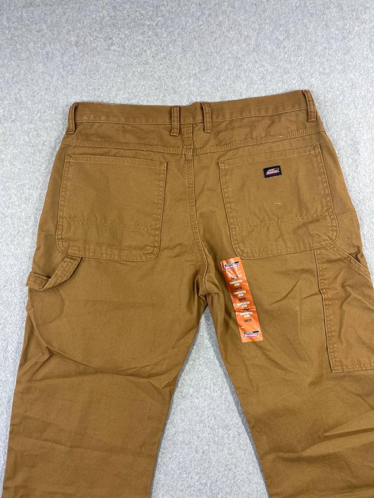 Dickies Carpenter Pants Mens 34x32 Brown Duck Canvas Straight Leg Relaxed Fit image 10