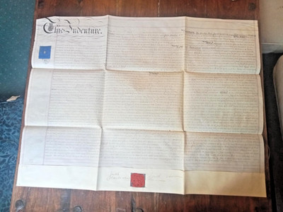 Victorian Vellum Indenture 1873 Parker Park Road Raikes Hall Parade Blackpool
