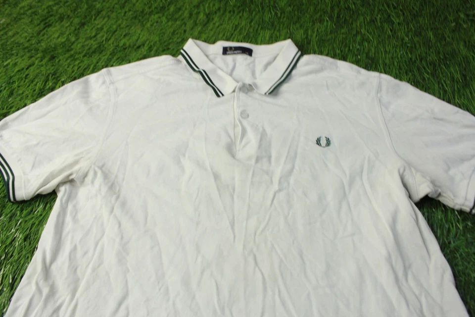 FRED PERRY ORIGINAL CLÁSICO HOMBRE INFORMAL MANGA CORTA POLO JERSEY TALLA XXL Foto 2 de 4