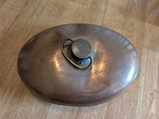 Antike Kupfer-W&auml;rmflasche 1934 3.Rh Gravur Vereinigung Wettin Reinkupfer Messing