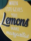 Lemon Plaque Resin Kitchen Decor When Life Gives Lemons Make Margaritas Sign CB — photo 3