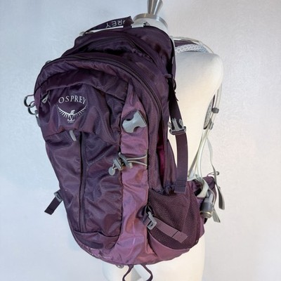 Osprey Sirrus 24 Wmens Hiking Backpack 38-51cm Purple Ventilated Hydration Cover