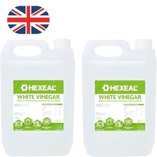 Hexeal White Vinegar 10L (2x5L) Food Grade Cleaning Cooking Limescale Remover 0.57 per litre