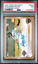 Alexander Mojica - 2022 Topps Pro Debut Autograph Gold  PSA 7  #48/50