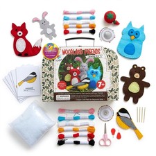 Woodland Animals Kids Sewing Kit, Educational Beginner Arts  Crafts Gift for...