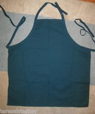 lot of 5 Apron Bib Waist Green Burgandy Maroon Blue kitchen server waiter NEW
