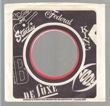 Company Sleeve 45 FEDERAL/KING/STARDAY/BETHLEHEM/DE LUXE/LOOK 1970-1973 B W