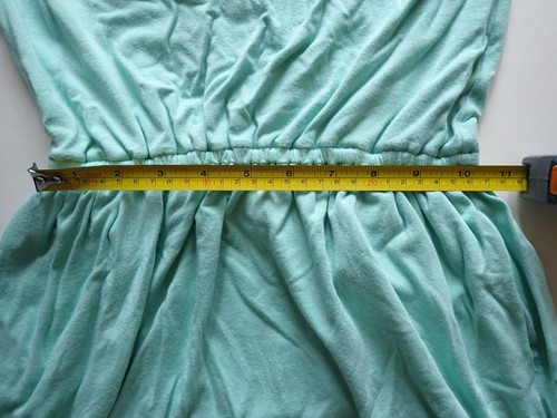 Girls Abercrombie Kids Size 9/10 Short Sleeve Dress Casual Aqua with Lace - Picture 14 of 17