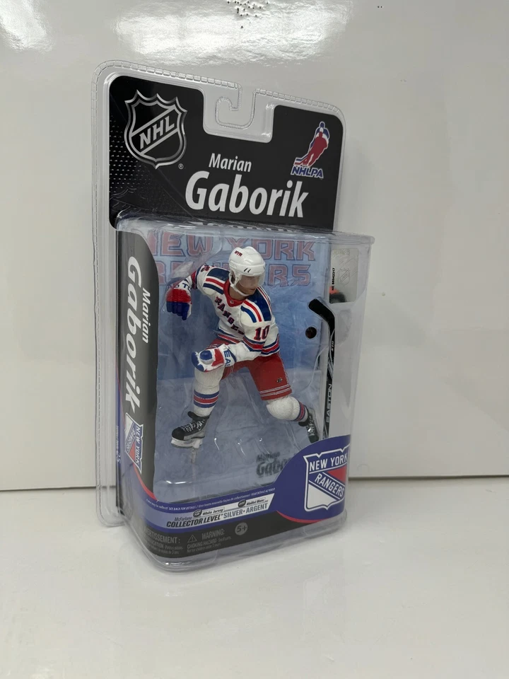 McFarlane NHL Marian Gaborik New York Rangers Serie 25 Plata Nivel Coleccionista Foto 3 de 4