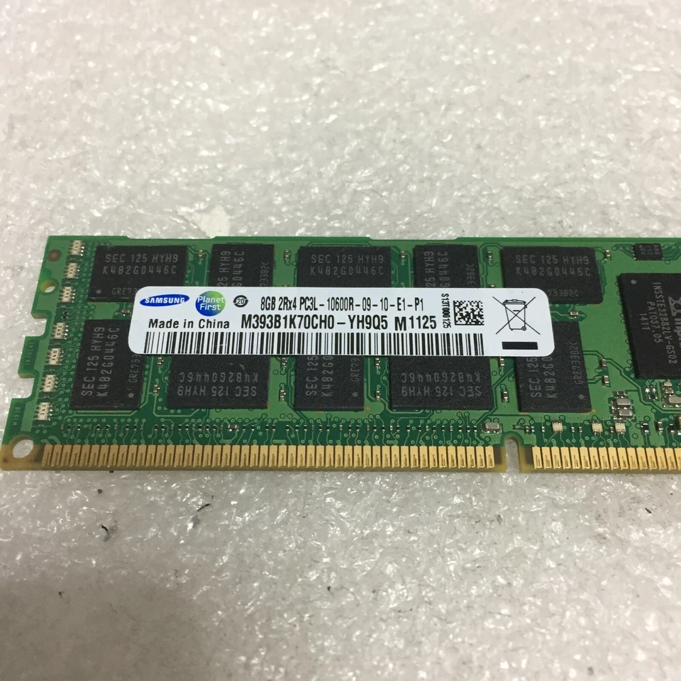 SAMSUNG 32GB 4x 8GB 2RX4 PC3-10600R M393B1K70CH0-YH9Q5 SERVER RAM FREE S/H - Image 3 of 4