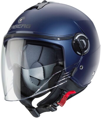 CABERG Jethelm RIVIERA V4 X blau matt mit Sonnenblende ECE 22.06 Gr. L 59/60
