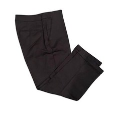 Chico's So Slimming Pants Size 1 / 8 Black Cropped Cuffed Capris Straight 109