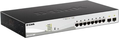 D-Link 8-Port Gigabit Smart Managed PoE+ Switch + 2 SFP Ports DGS-1210-10MP