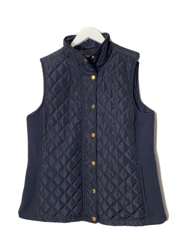 Navy Quilted/Knit Vest Size 