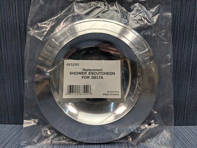 1 x Replacement Delta-Peerless 600 Series Shower Escutcheon Chrome Finish 6 3/4 