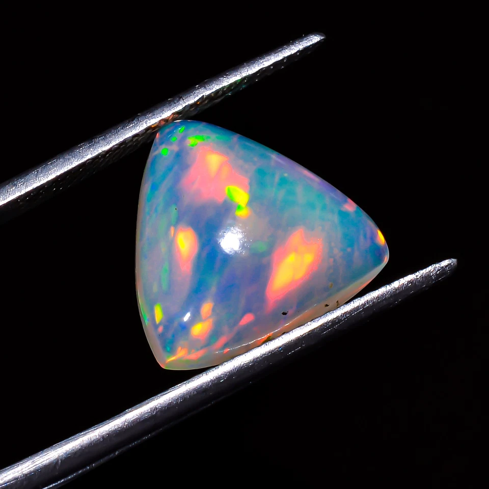 Piedra preciosa suelta de billón de cabujón de ópalo etíope natural 4 quilates 12X12X5 mm FB-16 Foto 3 de 4