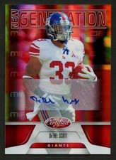 Da'Rel Scott #172 signed auto 2011 Panini New Generation Football Card 168/250