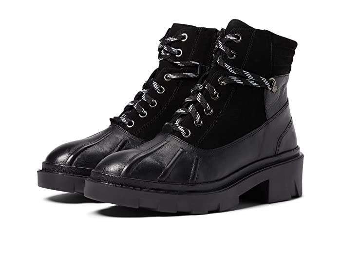 Faryl By Farylrobin Wilma Boots Women's US 15 Black Leather Block Heel JOBB160